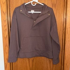 A New Day women’s medium quarter zip mocha brown sweater